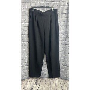 ST. JOHN Vintage SANTANA Knit TROUSER High Waisted Pleated Pant size 14 Pockets